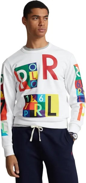 Толстовка Polo Ralph Lauren Fleece Graphic Sweatshirt, белый