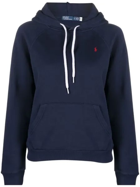 Polo Ralph Lauren худи с кулиской и логотипом Polo Pony, синий