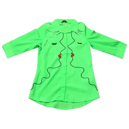 Рубашка Elly, размер 134, зеленый