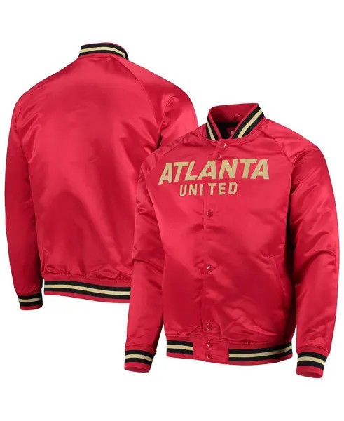 Мужская красная куртка atlanta united fc raglan full-snap Mitchell & Ness, красный
