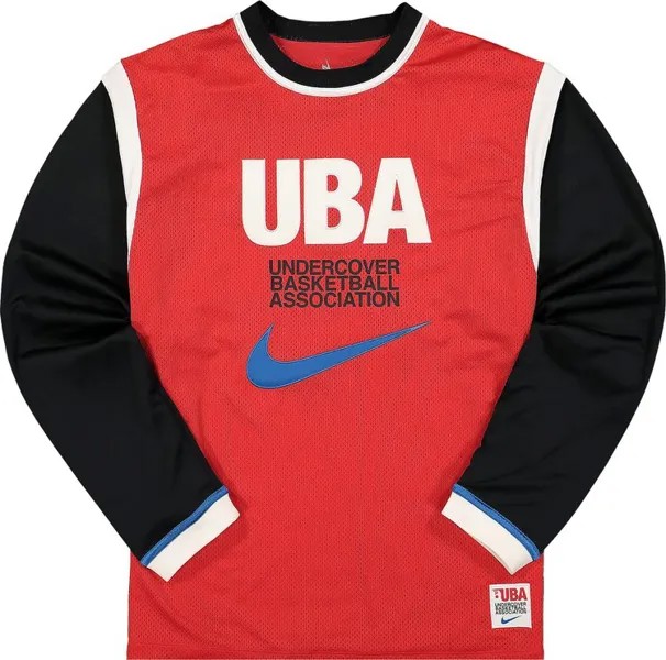 Лонгслив Nike x Undercover Long-Sleeve Shooting Top 'University Red/Battle Blue/Black', красный