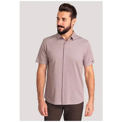 Рубашка GREG, размер 174-184/48, коричневый