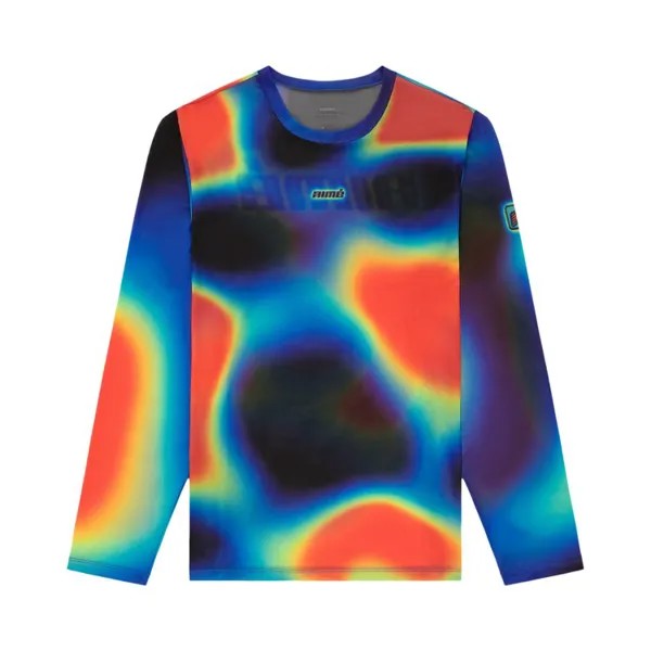 Футболка Aimé Leon Dore x New Balance Thermal Print Long-Sleeve Mesh Tee, разноцветный