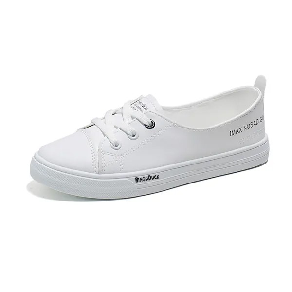 Кроссовки BINGO DUCK bingo duck Skateboarding Shoes Women's Low-top, белый/черный