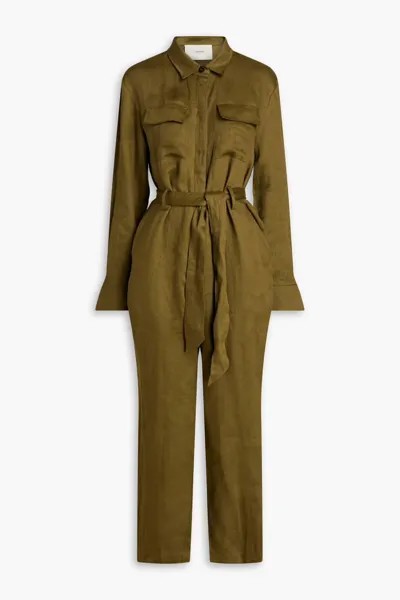 Комбинезон Antwerp из органического льна Asceno, армейский зеленый