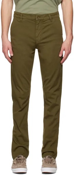 Брюки цвета хаки Easy Alvin Nudie Jeans