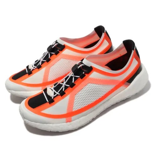 Adidas PulseBOOST HD S. Stella McCartney Бело-оранжевые женские кроссовки EF2150