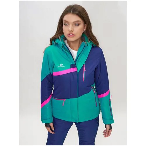 Куртка MTFORCE, средней длины, силуэт прямой, снегозащитная юбка, карманы, манжеты, капюшон, ветрозащитная, непромокаемая, размер S, зеленый