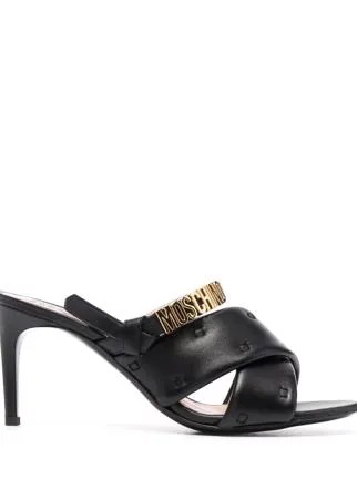 Moschino мюли с логотипом
