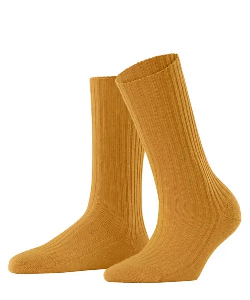 Носки уютные шерстяные сапожки Falke, желтый