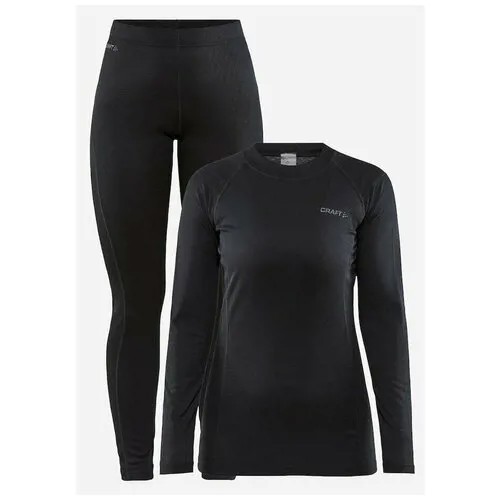 Комплект термобелья женский Craft Core Warm, black