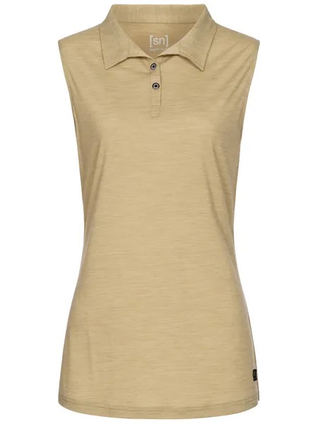 Поло super.natural Merino, цвет olivgrün