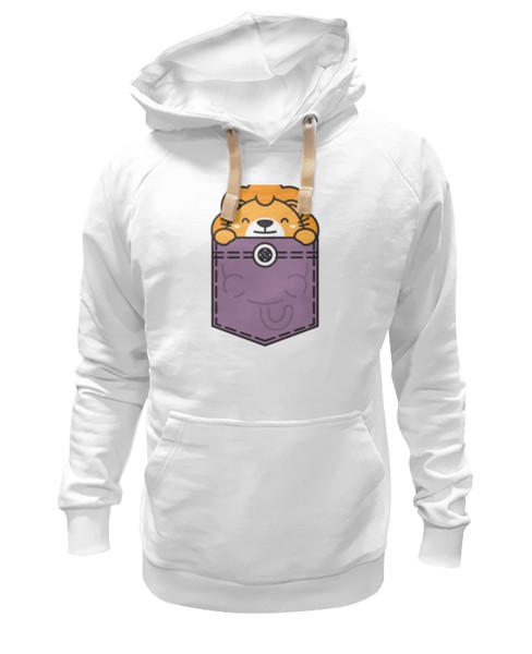 Худи Printio Львенок белое 2XL