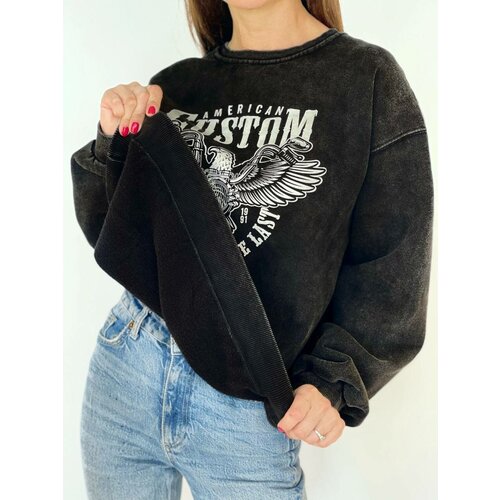 Толстовка  Худи мужское женское/ Толстовка мужская женская, размер one size, , серый