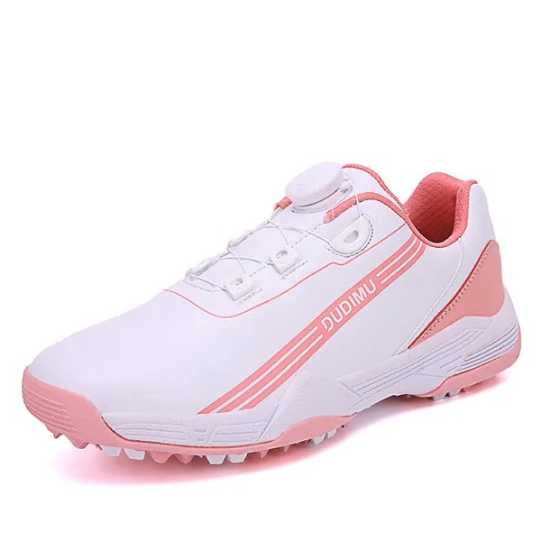 Профессиональная мужская женская обувь для гольфа тренировочная черная розовая спортивная обувь для женщин кожаная мужская обувь для голь...