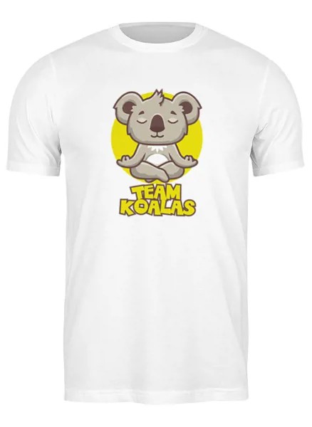 Футболка мужская Team koalas - official koala t-shirt 2942898 Printio белая M