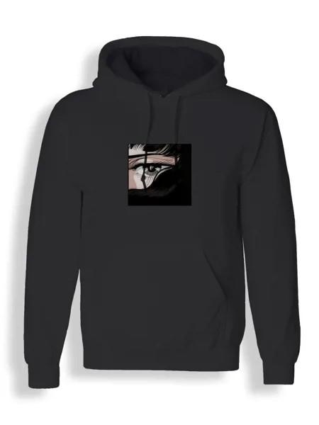 Худи унисекс СувенирShop Девушка/Аниме/Японский стиль 10 черное S