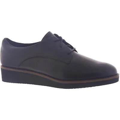 Женские черные кожаные оксфорды SoftWalk Willis, ширина 6 (C,D,W) BHFO 5178