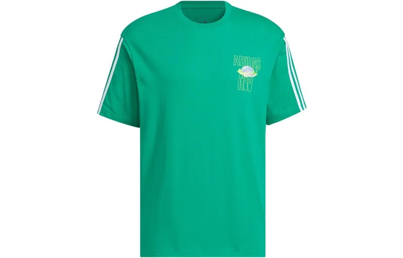 Футболка унисекс Court Green Adidas Neo, зеленый