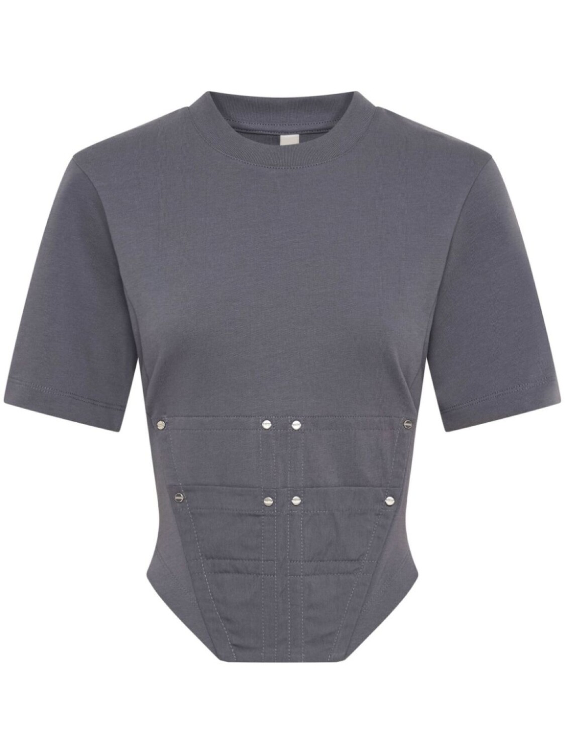 Dion Lee футболка Workwear из органического хлопка, серый