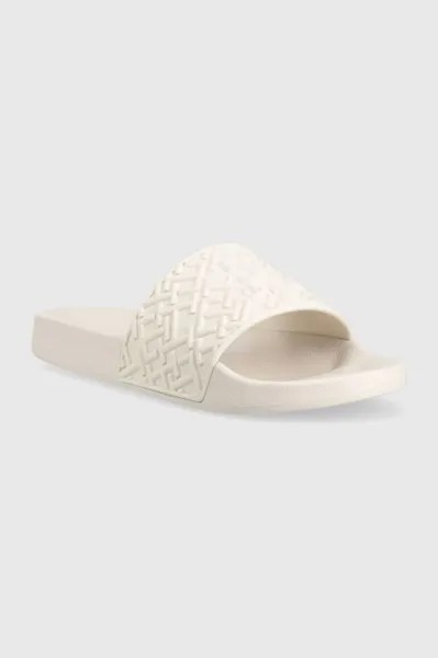 Тапочки-шлепанцы TH MONOGRAM POOL SLIDE Tommy Hilfiger, белый