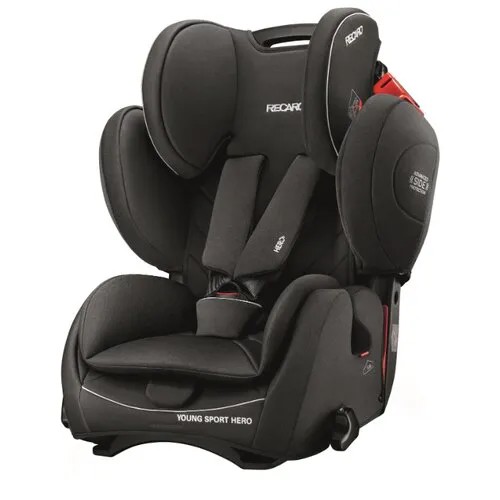 Автокресло группа 1/2/3 (9-36 кг) Recaro Young Sport Hero, Performance Black