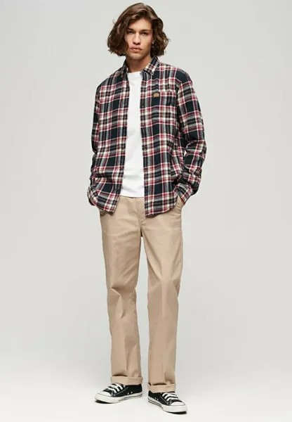 Рубашка LONG SLEEVE LUMBERJACK Superdry, цвет kansas check navy