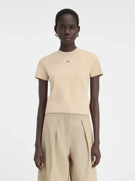 Футболка с логотипом Grgrain Le Gr Grain Jacquemus, бежевый
