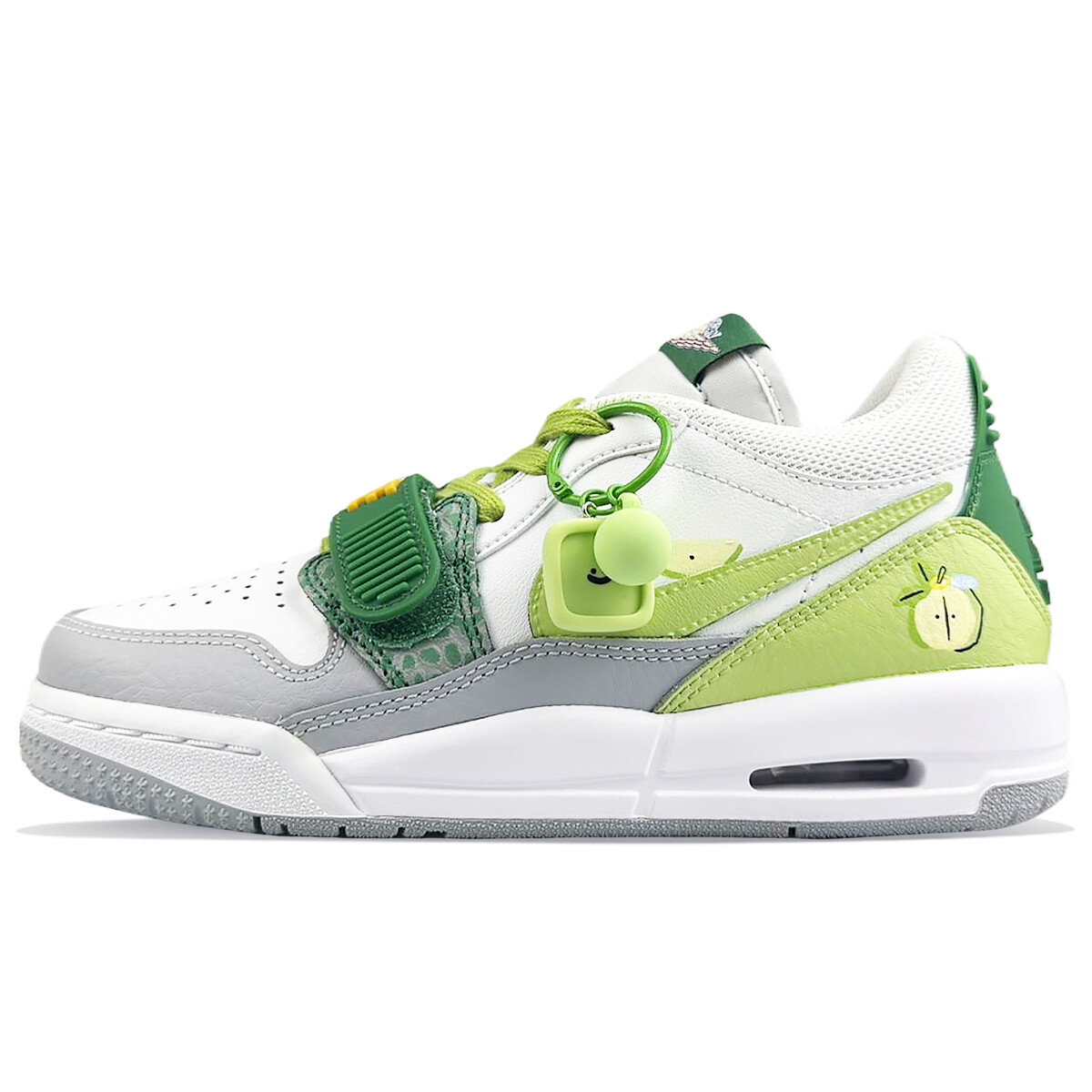 Кроссовки Jordan Legacy 312 Vintage Basketball Shoes Women's Low-top White/green, зеленый