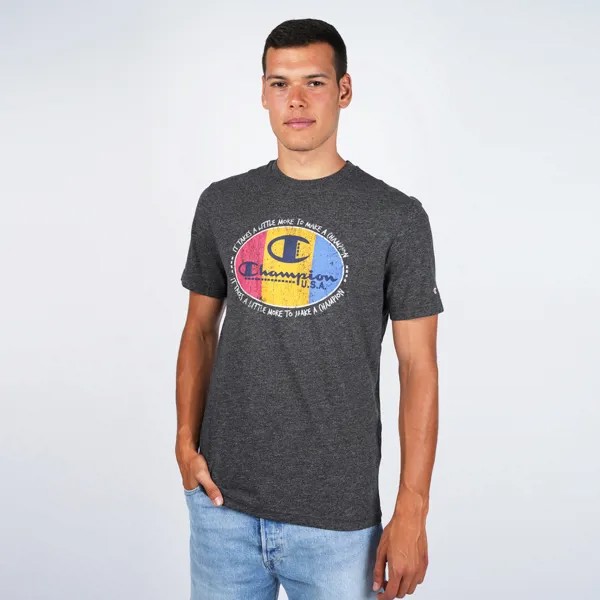 Футболка мужская Champion Legacy Graphic Shop Vintage Crewneck T-Shirt серая M