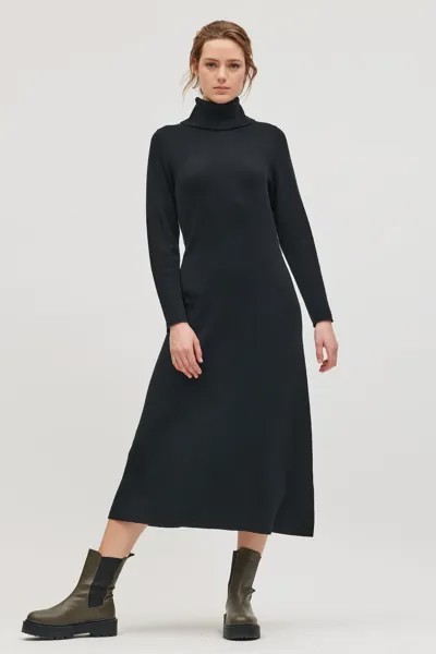 Платье из смесовой шерсти LUISA CERANO, черный