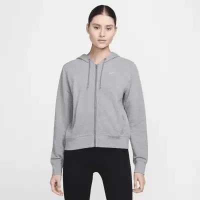 Худи Nike Dri-FIT One, цвет Carbon Heather/Black