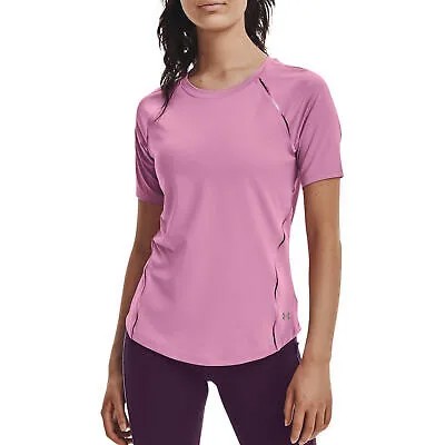 Футболка Under Armour Rush, женская розовая футболка с переливчатой спортивной одеждой Planet