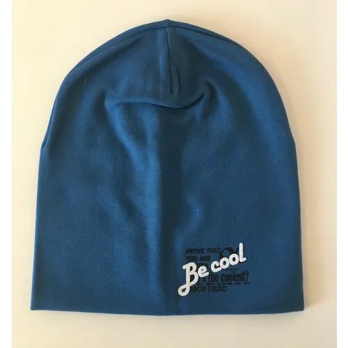 Шапка бини Becool BEcool, размер 52-54, сине-голубой