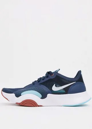 Синие кроссовки Nike Training SuperRep Go-Голубой