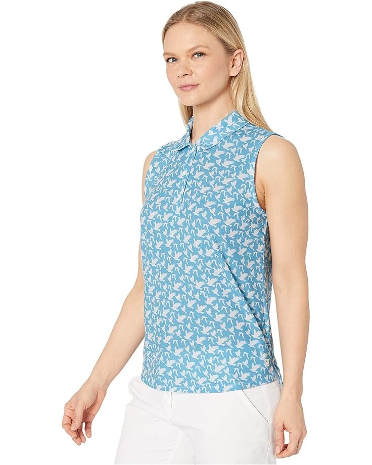 Поло Puma Flight Sleeveless Polo, цвет Ethereal Blue