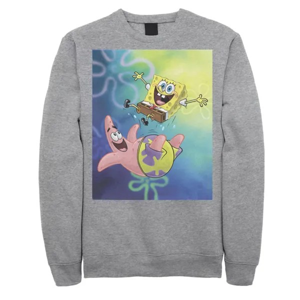 Мужские квадратные штаны «Губка Боб» Патрикс Стар Лучшие друзья флисовый пуловер с рисунком Nickelodeon