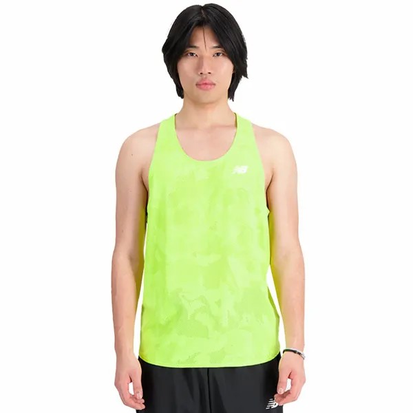 Футболка New Balance Q Speed Jacquard sleeveless T-shirt, желтый