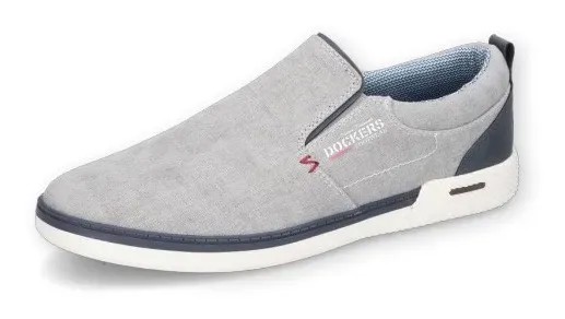 Докеры Gerli Slipper, слипоны, повседневная обувь, слипоны, эластичные вставки Dockers By Gerli, серый