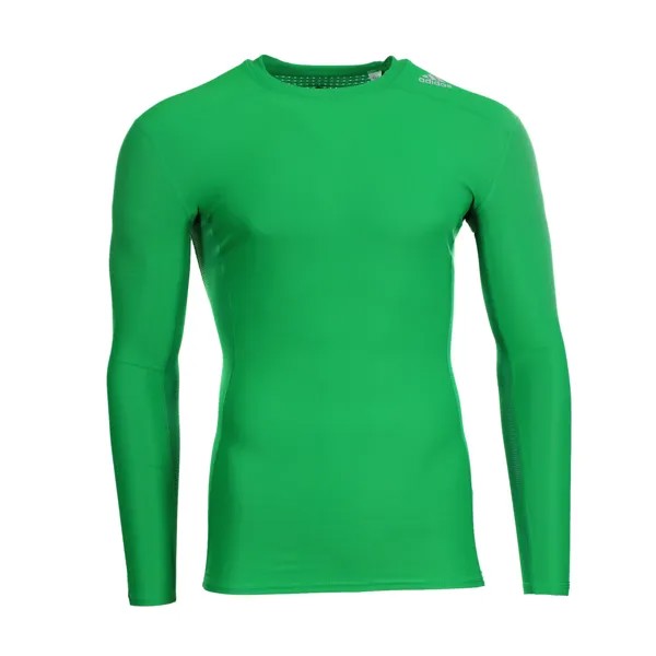Футболка adidas Techfit Chill Longsleeve, зеленый