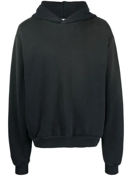 Acne Studios худи с приспущенными плечами и логотипом, черный