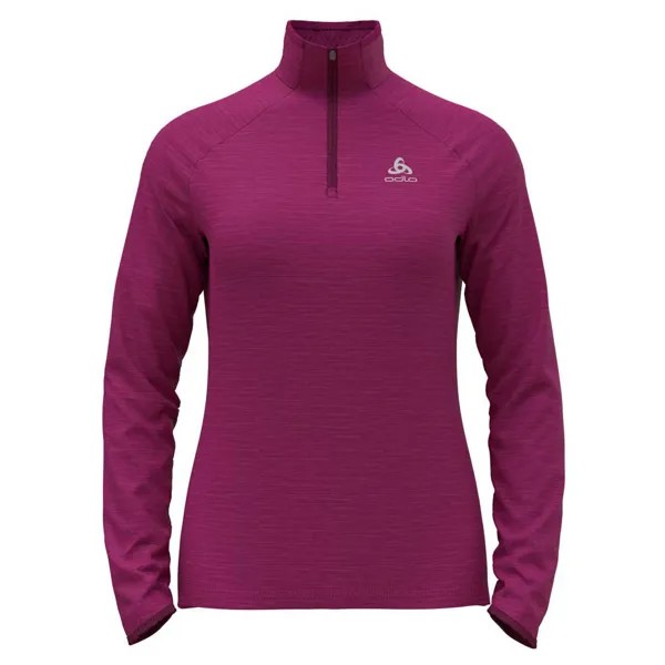 Спортивная футболка Odlo Run Easy Warm half zip, фиолетовый