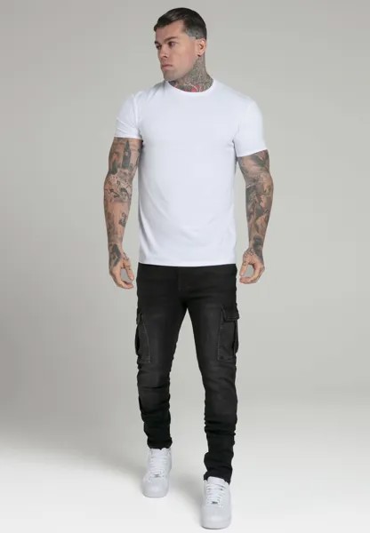 Базовая футболка Pack Of 2 SIKSILK, цвет grey marl white
