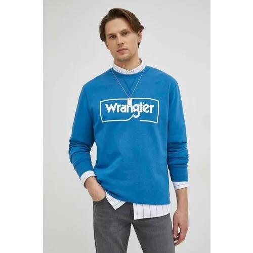 Лонгслив Wrangler, размер L, синий