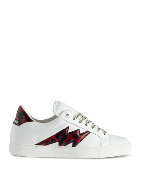 Женские низкие кеды LA Flash на шнуровке Zadig & Voltaire, цвет White