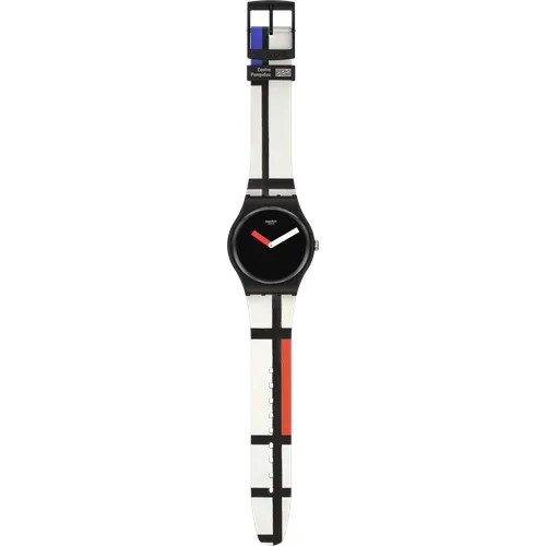 Наручные часы swatch, белый, красный