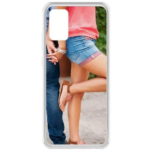 Чехол-накладка Krutoff Clear Case Босоножки женские для Samsung Galaxy A02s (A025)
