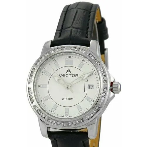 Наручные часы VECTOR Часы VECTOR VC9-003513Q белый, серебряный