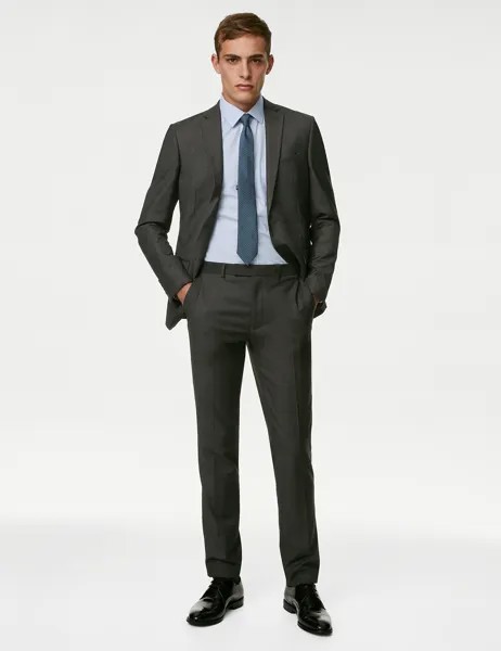 Узкие эластичные костюмные брюки Marks & Spencer