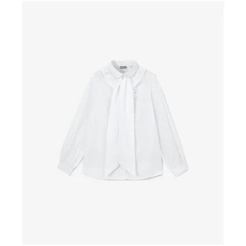 Блуза Gulliver, размер 134, белый